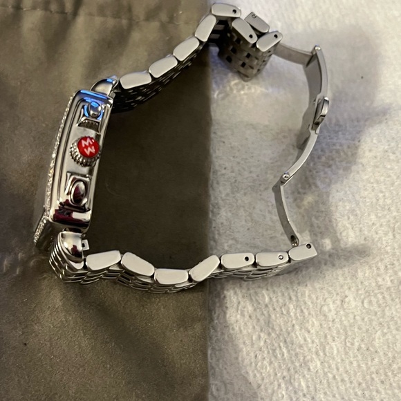 MICHELE Womens Deco wristwatch. 2kts Diamonds - Picture 6 of 10